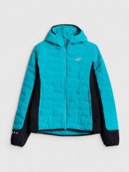 4F Kurtka trekkingowa z wypełnieniem Primaloft Silver damska - turkusowa XS. Niebieskie kurtki damskie 4f, na lato, l, bez wzorów, z materiału, bez kaptura. Za 399.99 zł.