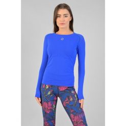 Koszulka z długim rękawem sportowa damska Nessi Sportswear Ultra. Niebieskie bluzki sportowe damskie NESSI SPORTSWEAR, bez wzorów, bez ramiączek. Za 339.00 zł.