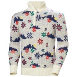 Sweter 1/4 zip Helly Hansen Arctic Icelander. Białe swetry męskie Helly Hansen, l, bez wzorów, z materiału, bez kołnierzyka. Za 775.50 zł.