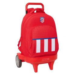 Torba szkolna z kółkami Atlético Madrid Czerwony. Czerwone torebki dziecięce safta. Za 338.45 zł.