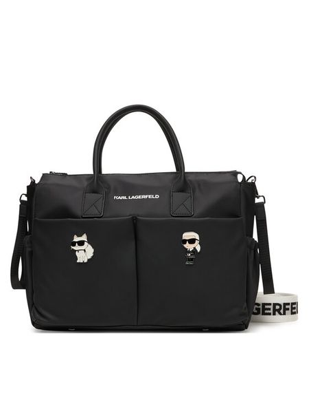 Karl Lagerfeld Kids Torba do wózka Newborn D2 Z31194 Czarny. Czarne torebki dziecięce Karl Lagerfeld Kids. Za 965.99 zł.