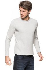 MĘSKI SWETER TOM TAILOR CABLE CREW-NECK SWEATER. Szare swetry męskie Tom Tailor, m, bez wzorów, bez kołnierzyka. W wyprzedaży za 59.99 zł.