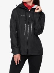 Kurtka z membraną damska Mammut Taiss Light HS Hooded Jacket. Czarne kurtki damskie Mammut, l, bez wzorów, z materiału, bez kaptura. Za 1,529.99 zł.