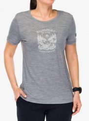 Koszulka damska Super.natural Summer Break Tee. Szare t-shirty damskie Super.natural, l, bez wzorów, z dzianiny, bez kołnierzyka. Za 257.39 zł.