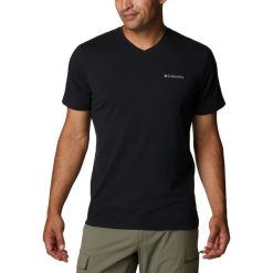 Koszulka sportowa męska Columbia Sun Trek V-Neck Short Sleeve z krótkim rękawem. Czarne t-shirty sportowe męskie Columbia, na lato, m, bez ramiączek. Za 169.00 zł.