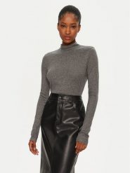 Calvin Klein Golf K20K208047 Szary Slim Fit. Szare golfy damskie CALVIN KLEIN, xl, bez wzorów, z wełny, bez ramiączek. Za 199.99 zł.