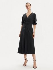 DKNY Sukienka codzienna D2A4BIAM Szary Regular Fit. Szare sukienki damskie DKNY, na co dzień, bez wzorów, z lyocellu, bez kołnierzyka, bez ramiączek, proste. Za 469.99 zł.