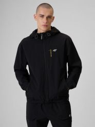 4F Kurtka przejściowa męska - czarna XL. Czarne kurtki męskie 4f, m, bez wzorów, bez kaptura. Za 269.99 zł.