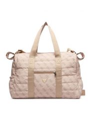 Guess Torba do wózka H5BW18 WFTO0 Beżowy. Brązowe torebki klasyczne damskie Guess, z aplikacjami, z materiału, bez dodatków. Za 394.99 zł.
