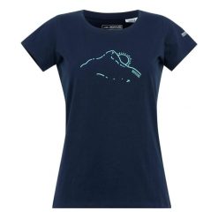 T-shirt Damski Z Górą Breezed V. Niebieskie t-shirty damskie Regatta, xl, bez wzorów, bez kołnierzyka. Za 36.99 zł.