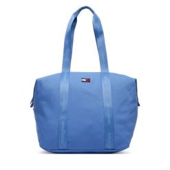 Torebka Tommy Jeans. Niebieskie torebki klasyczne damskie Tommy Jeans, bez wzorów, z jeansu, bez dodatków. Za 329.99 zł.