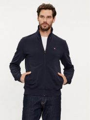 Napapijri Bluza Balis NP0A4HHW Granatowy Regular Fit. Niebieskie bluzy bez kaptura męskie Napapijri, m, z bawełny. Za 249.99 zł.