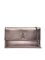 Patrizia Pepe Torebka CB5460/L041-S765 Srebrny. Szare torebki wieczorowe Patrizia Pepe, bez wzorów, ze skóry, wizytowe, bez kołnierzyka, bez ramiączek. Za 869.99 zł.