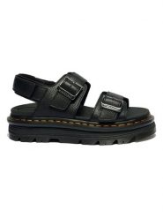 Dr. Martens Skórzane sandały "Zebzag" w kolorze czarnym rozmiar: 38. Czarne sandały damskie Dr. Martens, bez wzorów, bez obcasa, na platformie. Za 485.95 zł.