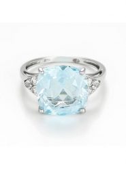 Maison héritage PARIS Złoty pierścionek z topazem rozmiar: 60. Niebieskie pierścionki damskie maison héritage PARIS, z topazem, złote. Za 2,166.99 zł.