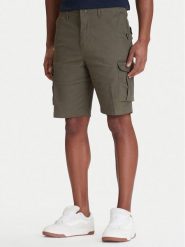 Quiksilver Szorty materiałowe MW Cargo EQYWS03912 Zielony Regular Fit. Zielone szorty męskie Quiksilver, z bawełny, bez kołnierzyka. Za 219.99 zł.
