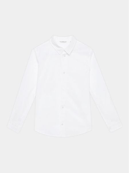 Guess Koszula L3YH04 WE5W0 Biały Regular Fit. Białe koszule chłopięce Guess, z aplikacjami, z bawełny, bez kołnierzyka, bez ramiączek. Za 109.99 zł.