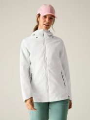 Regatta Kurtka przeciwdeszczowa "Hamara IV" w kolorze białym rozmiar: 42. Białe kurtki przeciwdeszczowe damskie Regatta, m, bez kaptura. Za 176.91 zł.