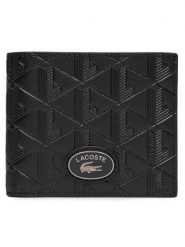 Lacoste Portfel NH4400MR Czarny. Czarne portfele męskie Lacoste, bez wzorów, ze skóry. Za 504.99 zł.