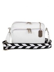 Anna Morellini Skórzana torebka "Erminia" w kolorze białym - 22 x 17 cm rozmiar: onesize. Białe torebki klasyczne damskie Anna Morellini, bez wzorów, z materiału, bez dodatków. Za 295.99 zł.