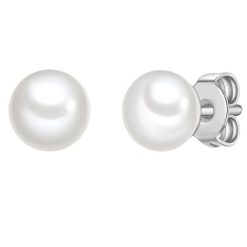 Glanzstücke München Kolczyki z perlami ze srebra próby 925 w kolorze srebrnym z perla hodowlana 1 ct Damski. Szare kolczyki damskie Glanzstücke München, z perłą, srebrne, na sztyftcie. Za 169.99 zł.