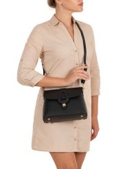 Lia Biassoni Skórzana torebka "Perotto" w kolorze czarnym - 25 x 19 x 9 cm rozmiar: onesize. Czarne torebki klasyczne damskie Lia Biassoni, bez wzorów, z materiału, bez dodatków. Za 339.99 zł.