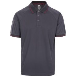 Trespass Bonington - Męska aktywna koszulka polo Tp100 Dark Grey. Szare koszulki polo męskie Trespass, m, bez wzorów, prążkowane, bez ramiączek. Za 234.99 zł.