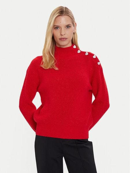 Morgan Golf 232-MSTORI Czerwony Regular Fit. Czerwone golfy damskie Morgan, m, bez wzorów, z syntetyku, bez ramiączek. Za 219.99 zł.