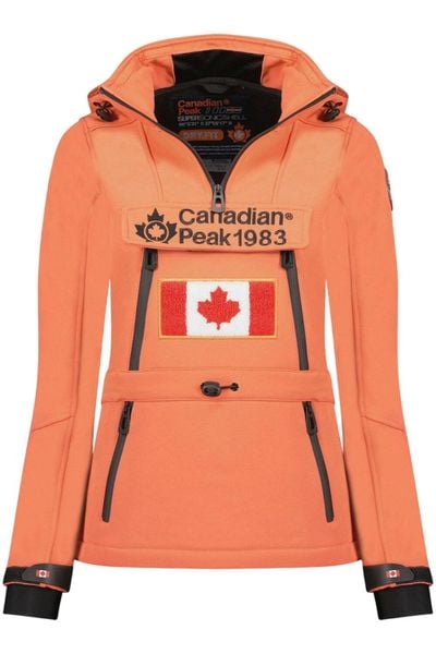 Kurtka turystyczna damska Canadian Peak Toka. Brązowe kurtki damskie Canadian Peak, l, bez wzorów, z materiału, bez kaptura. Za 326.49 zł.