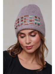 Soft Cashmere Czapka w kolorze szarobrązowym rozmiar: onesize. Brązowe czapki zimowe damskie Soft Cashmere, z kaszmiru. Za 83.62 zł.