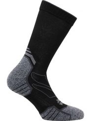 Jack Wolfskin Skarpety funkcyjne "Vojo" w kolorze czarno-szarym rozmiar: 35-37. Czarne skarpetki męskie Jack Wolfskin, bez wzorów, z materiału. Za 48.28 zł.