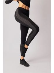 Spaio Legginsy termiczne "Fierce" w kolorze czarno-szarym rozmiar: S. Czarne spodnie sportowe męskie Spaio, z materiału. Za 87.81 zł.