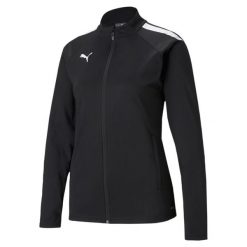 Kurtka treningowa piłkarska teamLIGA Kobiety PUMA. Białe kurtki damskie Puma, xs, bez wzorów, z materiału, z kapturem. Za 178.43 zł.