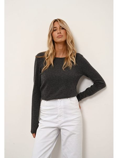 Just Cashmere Kaszmirowy sweter "Vivian" w kolorze antracytowym rozmiar: S. Czarne swetry klasyczne damskie Just Cashmere, s, z kaszmiru, bez kołnierzyka. Za 347.99 zł.