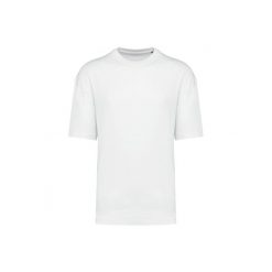 Oversized T-shirt Kariban. Białe t-shirty damskie KARIBAN, xl, bez wzorów, z bawełny, bez kołnierzyka. Za 146.00 zł.