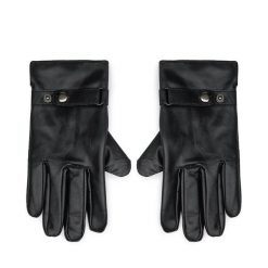 Rękawiczki Męskie Lasocki. Czarne rękawiczki męskie Lasocki, bez wzorów. Za 99.99 zł.