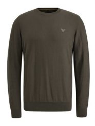 PME Legend Sweter w kolorze ciemnozielonym rozmiar: XL. Brązowe swetry męskie PME Legend, xl, bez wzorów, z bawełny, bez kołnierzyka. Za 214.19 zł.