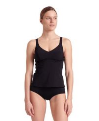 Strój kąpielowy damski dwuczęściowy Arena Bodylift Manuela Tankini. Czarne bikini damskie Arena, bez wzorów. Za 101.98 zł.