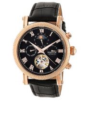 Heritor Zegarek automatyczny "Winston" w kolorze różowozłoto-czarnym rozmiar: onesize. Czarne, analogowe zegarki męskie Heritor, ze stali. Za 543.99 zł.