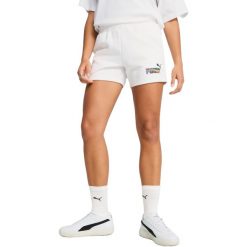 Szorty Puma Love United Mid-rise Shorts 4, Kobiety. Białe szorty damskie Puma, bez wzorów, z bawełny, sportowe. Za 290.00 zł.