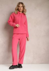 Czerwony 2-częściowy Komplet Ocieplany z Bluzą i Spodniami Enchante. Czerwone bluzy z kapturem damskie Renee, l, z dresówki. Za 84.99 zł.