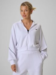4F Bluza kibica regular bez kaptura damska - biała S. Białe bluzy bez kaptura damskie 4f, s, bez wzorów, z dresówki. Za 169.99 zł.
