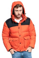 MĘSKA KURTKA ZIMOWA LEE PUFFER JACKET POINCIANA L86NSZOL 112122746. Kurtki męskie Lee, na zimę, l, bez wzorów, bez kaptura. Za 309.99 zł.