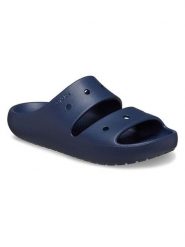 Crocs Klapki w kolorze granatowym rozmiar: 37/38. Niebieskie klapki damskie Crocs, bez wzorów, bez obcasa. Za 124.11 zł.