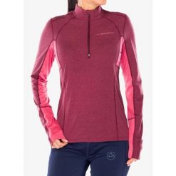 Bluza do biegania damska La Sportiva Swift Long Sleeve. Czerwone bluzy bez kaptura damskie La Sportiva, bez wzorów, bez kaptura. Za 351.69 zł.