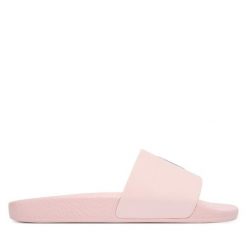 Klapki Polo Ralph Lauren. Czerwone klapki damskie Polo Ralph Lauren, bez wzorów, bez obcasa. Za 329.99 zł.