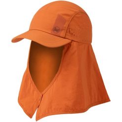 Czapka z daszkiem BUFF DESERT CAP SOLID. Brązowe czapki męskie Buff, bez wzorów, sportowe. Za 206.99 zł.