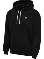 Bluza z kapturem Hummel Bee. Czarne bluzy sportowe damskie HUMMEL, xs, z aplikacjami, z bawełny, bez ramiączek, długie, z kapturem. Za 180.00 zł.
