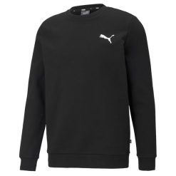 Bluza Puma Essentail Crew, Mężczyźni. Czarne bluzy bez kaptura męskie Puma, bez wzorów, z bawełny, bez kołnierzyka, bez ramiączek. Za 202.70 zł.
