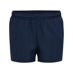 Szorty damskie Hummel Move Grid. Niebieskie spodenki sportowe damskie HUMMEL, na fitness i siłownię. Za 191.00 zł.